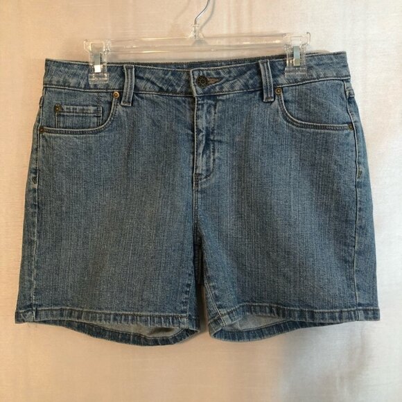 Falls Creek  Denim Med Wash Shorts Ladies 8 - Picture 10 of 11